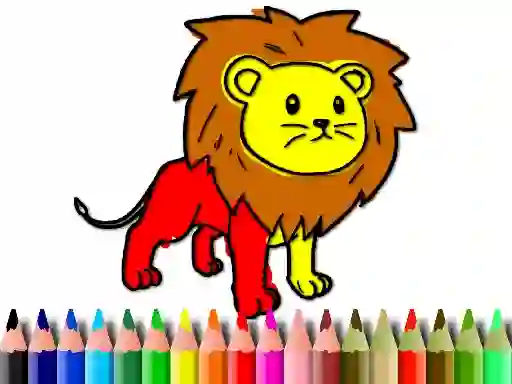 Spill Back To School: Lion Coloring Book online