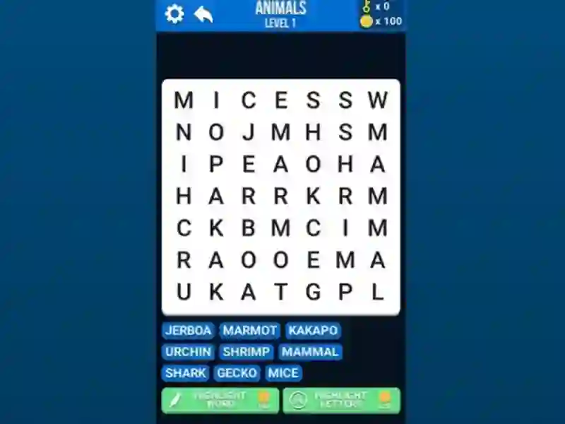 Spill Word Search online