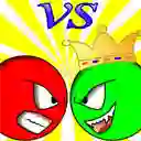 Spill Red ball vs green king online