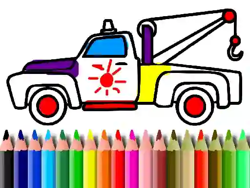 Spill Back To School: Trucks Coloring online