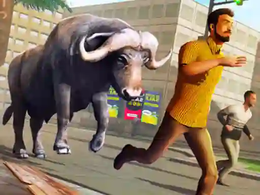 Spill Angry Bull Attack Wild Hunt Simulator online