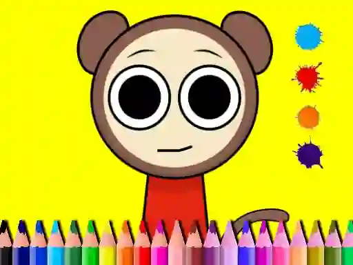 Spill Sprunki Valentine Coloring book online