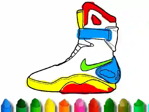 Spill Back To School: Shoe Coloring online