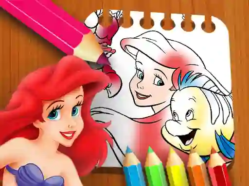 Spill The Little Mermaid Coloring Book online
