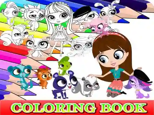 Spill Coloring Book for Littlest Pet Shop online