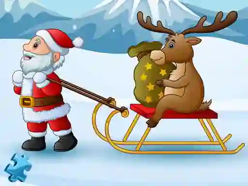 Spill Funny Santa Jigsaw online