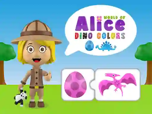Spill World of Alice Dino Colors online