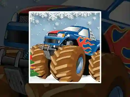 Spill Winter Monster Truck Puzzles online