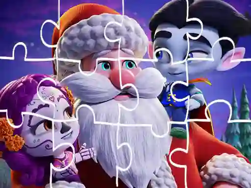Spill Super Monsters Christmas Jigsaw online
