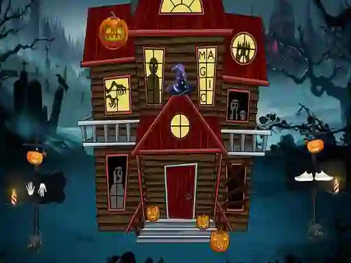 Spill Halloween Magic Lady Escape online