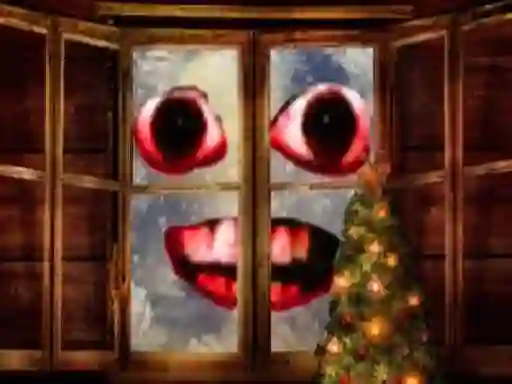 Spill New Year: Santa Claus outside the window online
