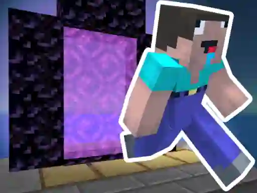 Spill Noob Steve Parkour online