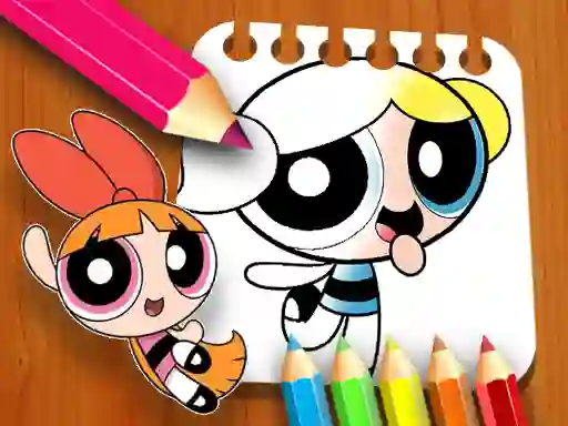 Spill The Powerpuff Girls Coloring Book online