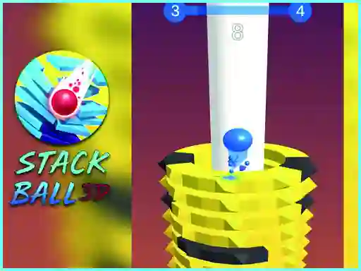 Spill Stack Bounce Ball 3d online