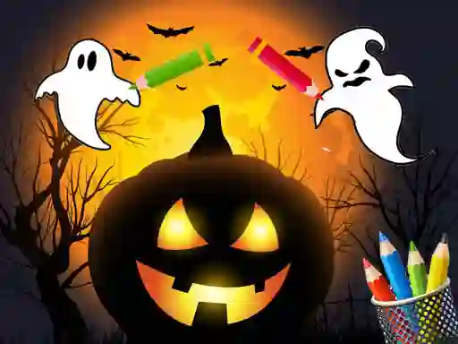 Spill Scary Party Coloring online