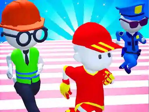 Spill Knockout Fall Guys 3D Run Royale Race online
