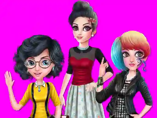 Spill College Girl Squad Fashion Dressup online