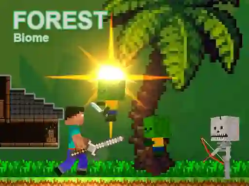Spill Noob vs Zombies - Forest biome online