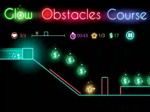 Spill Glow obstacle course online