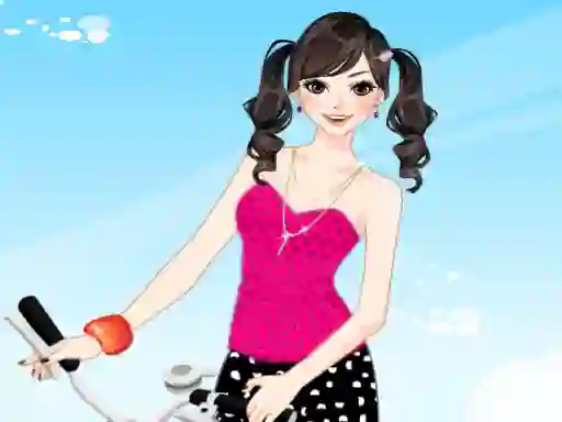 Spill Bicycle Girl Dressup online