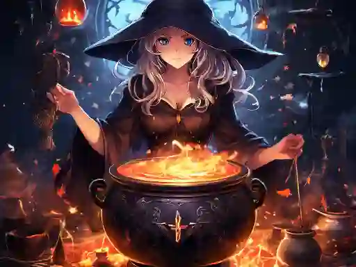 Spill Anime girls Witchcraft online