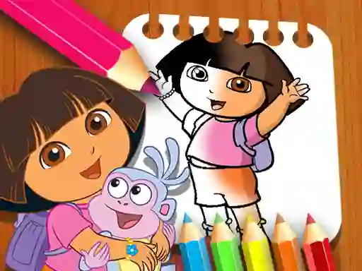 Spill Dora the Explorer the Coloring Book online