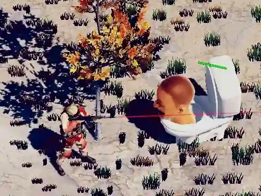 Spill TopDown Skibidi Toilet Shooting online