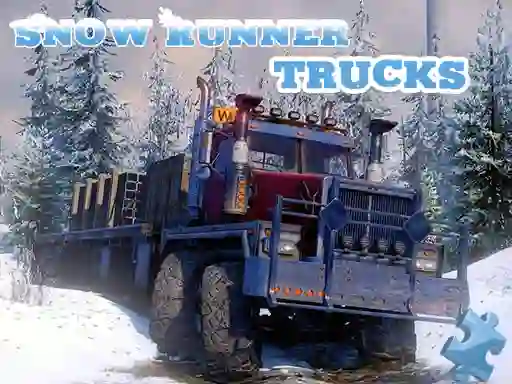 Spill Snow Runner Trucks Jigsaw online