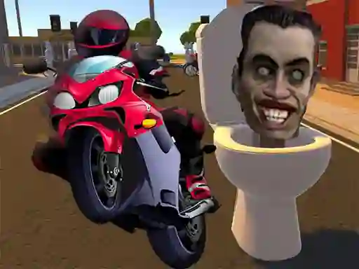 Spill Skibidi Toilet Moto Bike Racing online