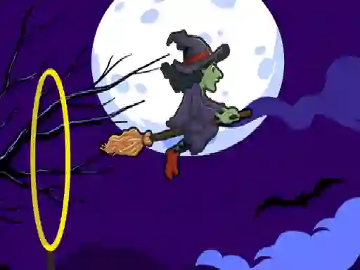 Spill Flying witch halloween online