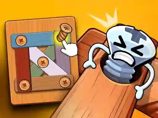 Spill Wood Bolts Nuts Screw Pin Puzzle online