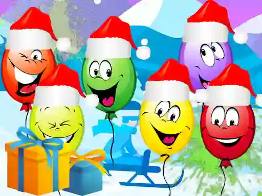 Spill Christmas Balloons Bursting online