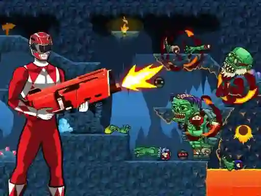 Spill Power Rangers shoot Zombie online