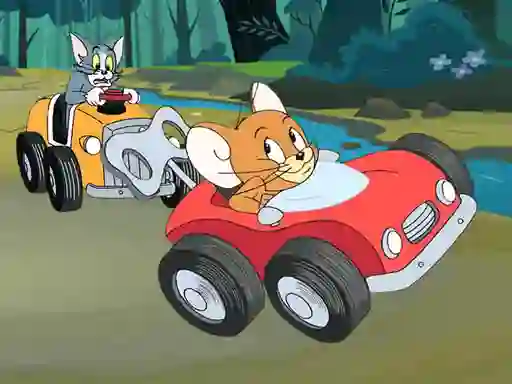 Spill Tom and Jerry Car Jigsaw online
