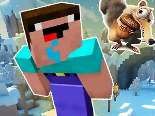 Spill Noob Parkour: Snow Age online