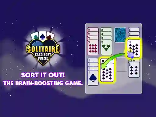 Spill Solitaire Card Sort Puzzle online