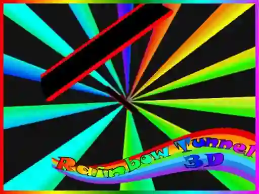 Spill Rainbow Tunnel 3D online