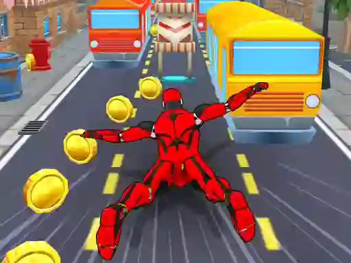 Spill Subway Run Superhero Robot online