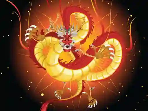Spill Chinese Dragons Coloring online