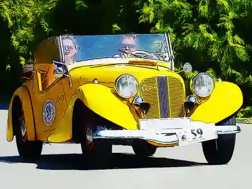 Spill Old Cars Puzzle online