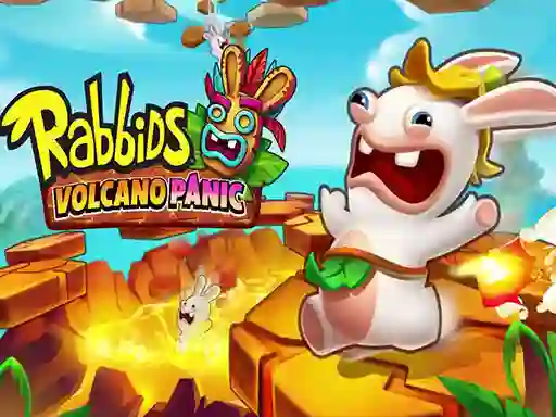 Spill Rabbids Volcano Panic online