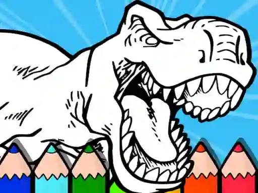 Spill Coloring Dinos For Kids online