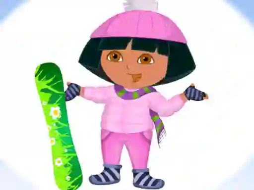 Spill Dora Ski Winter Dressup online
