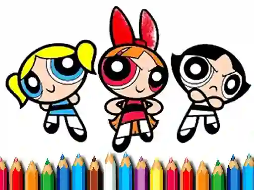 Spill PowerPuff Girls Coloring Book online