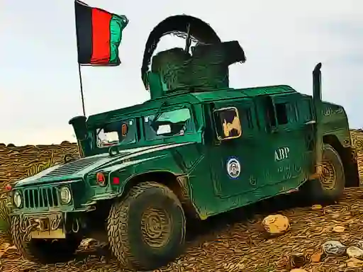 Spill Military Vehicles Puzzle online