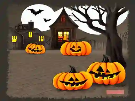 Spill Haunted Halloween Hidden Object online