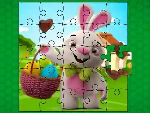 Spill Easter Bunny Eggs Jigsaw online