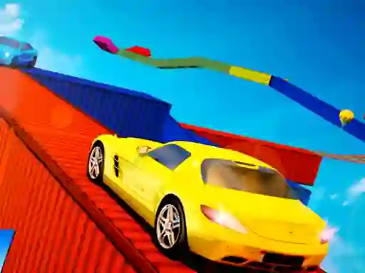Spill Mega Ramps stunt cars 3d online