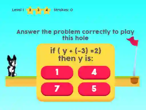 Spill MathPup Golf 4 Algebra online