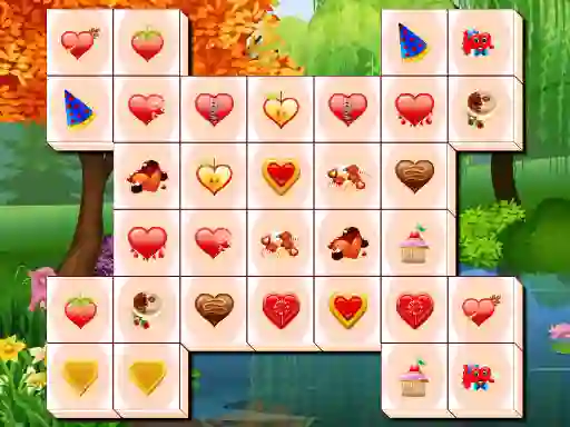 Spill Valentines Day Mahjong online